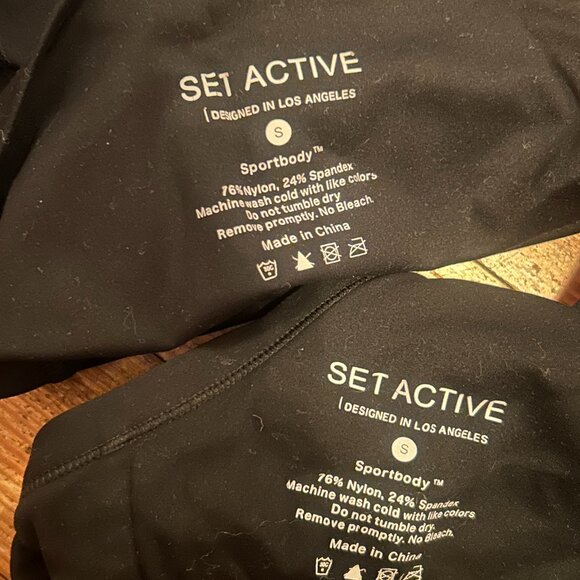 SET Active SportBody Scoop Bra and Leggings Set - Picture 2 of 3